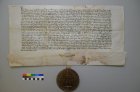 Pergamenová listina Karla IV. restaurovaná na výstavu Když císař umírá