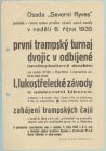 Plakát z osobního fondu Jana Horna, propagátora lukostřelby v Čechách